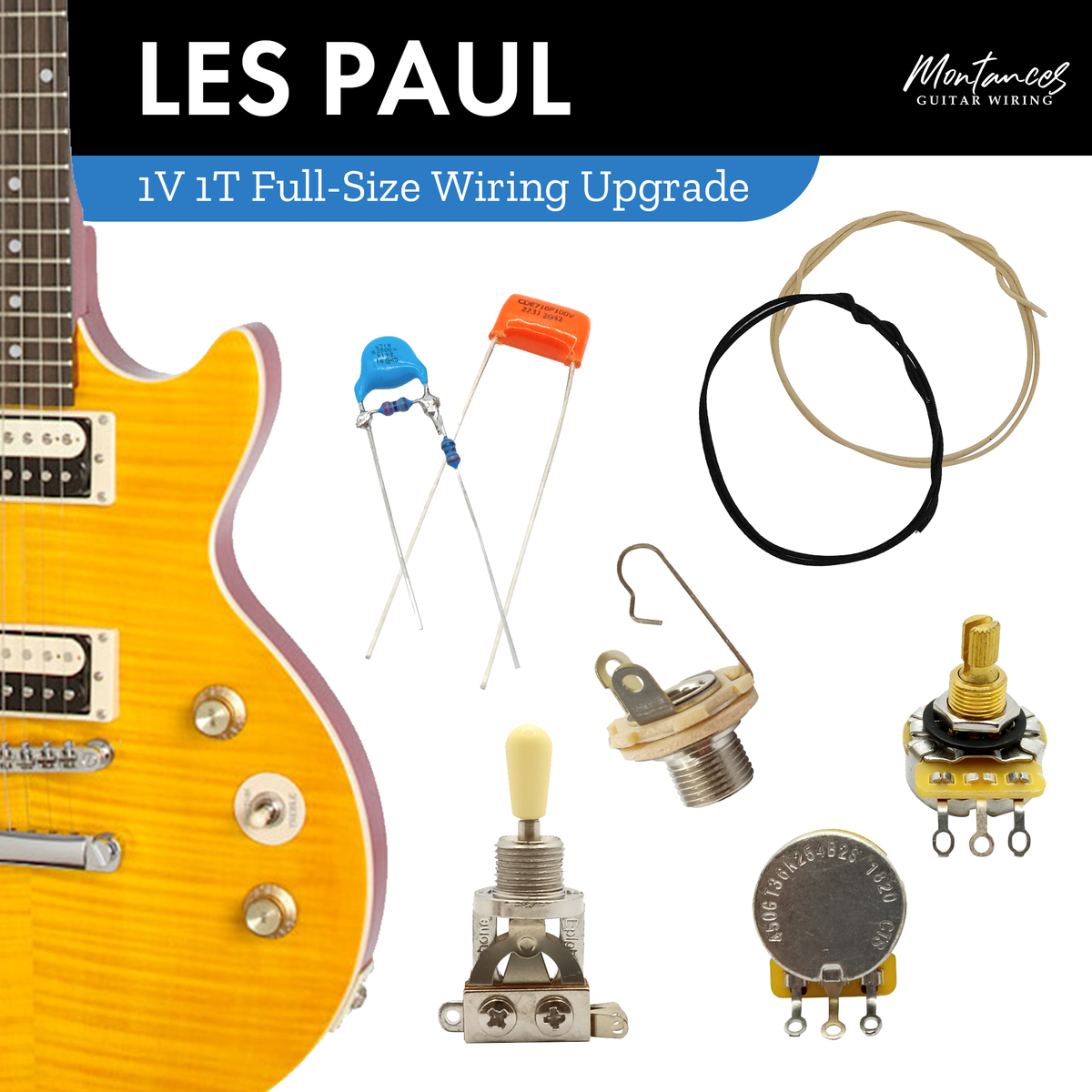 Les Paul Guitar Wiring Kit (US Size)
