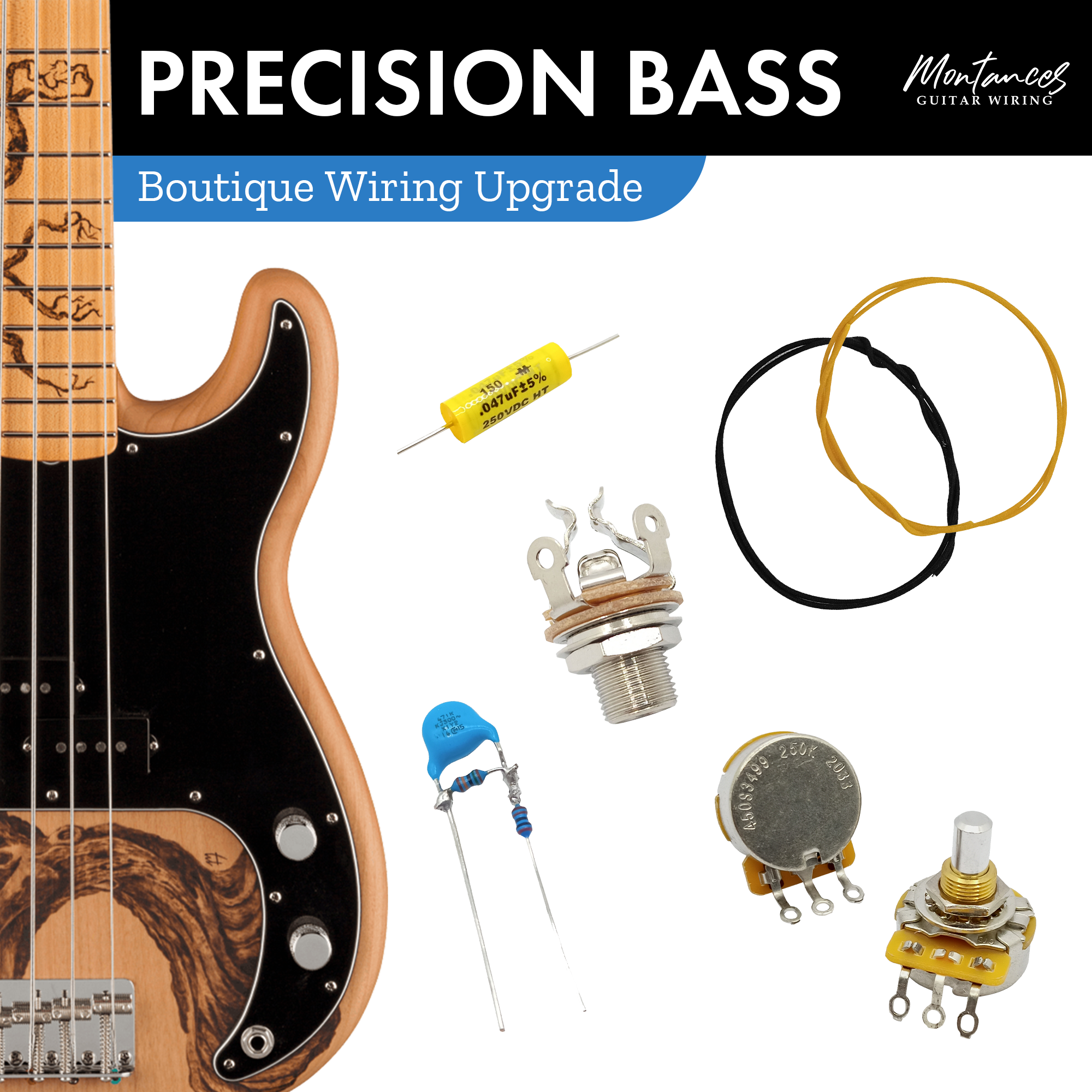 Precision Bass Wiring Kit Boutique Set