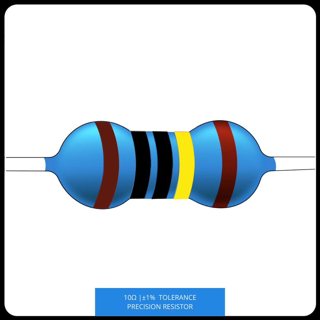 Metal Film Precision Resistor 1% Tolerance, 1/4 Watt, 10 to 820 Ohms