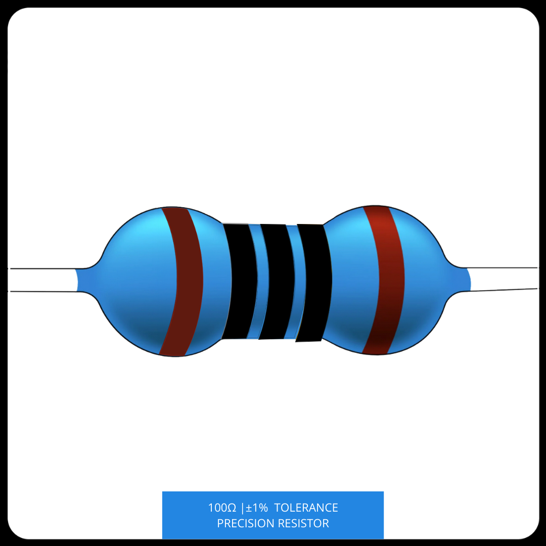 Metal Film Precision Resistor 1% Tolerance, 1/4 Watt, 10 to 820 Ohms