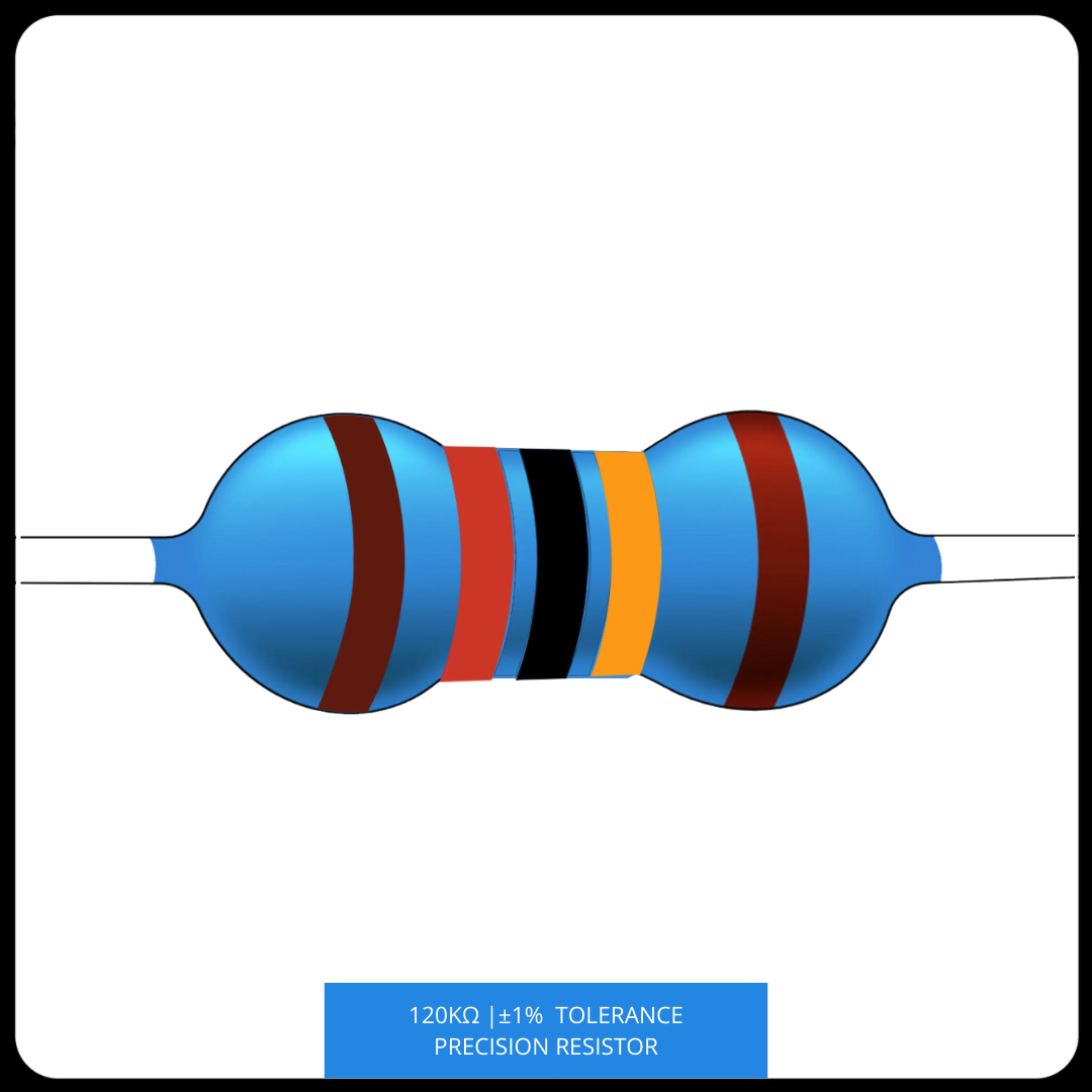 Metal Film Precision Resistor 1% Tolerance, 1/4 Watt, 120K to 820K Ohms