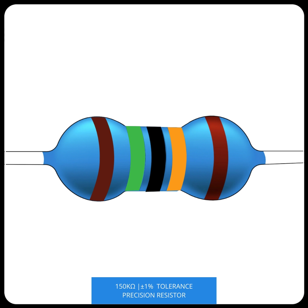 Metal Film Precision Resistor 1% Tolerance, 1/4 Watt, 120K to 820K Ohms