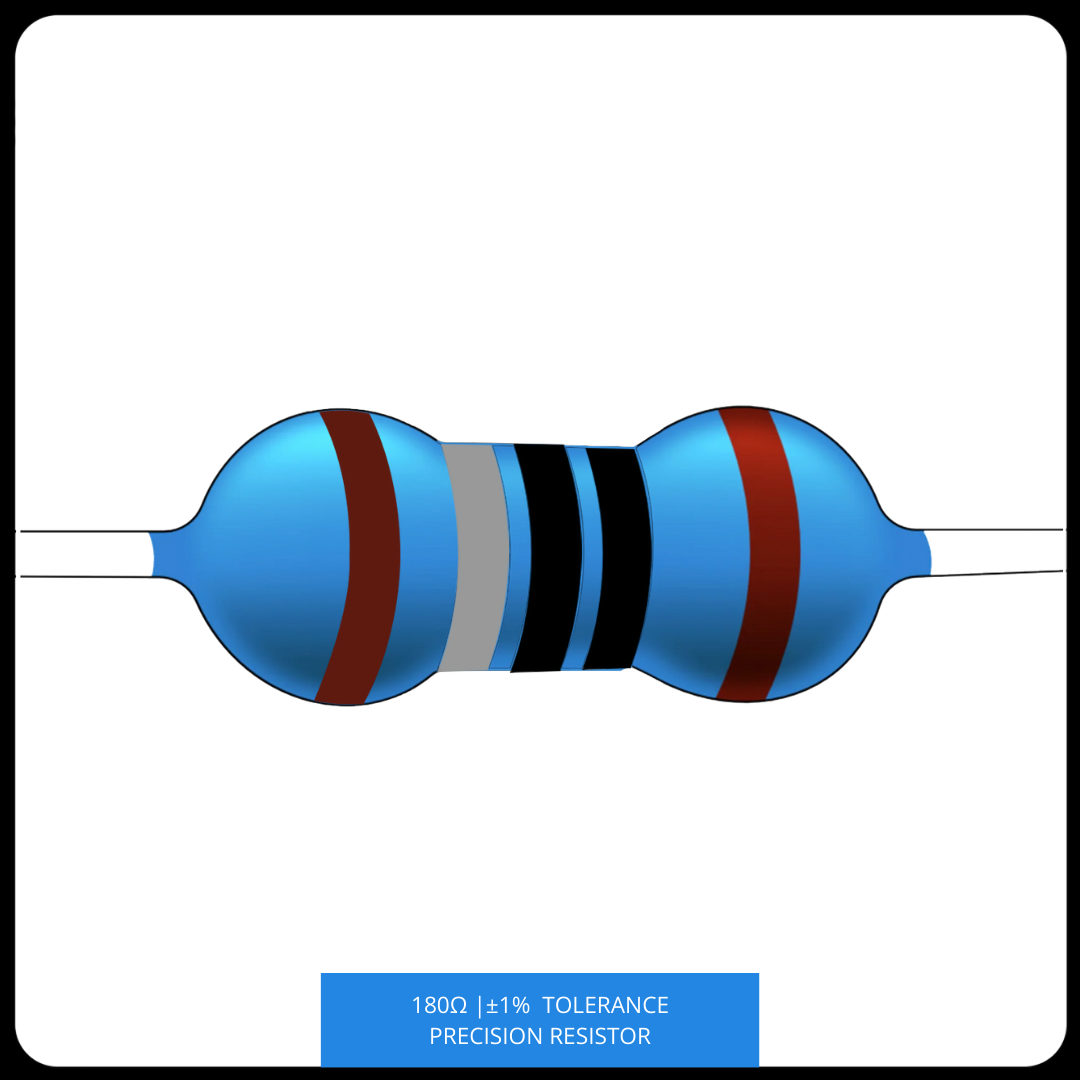 Metal Film Precision Resistor 1% Tolerance, 1/4 Watt, 10 to 820 Ohms