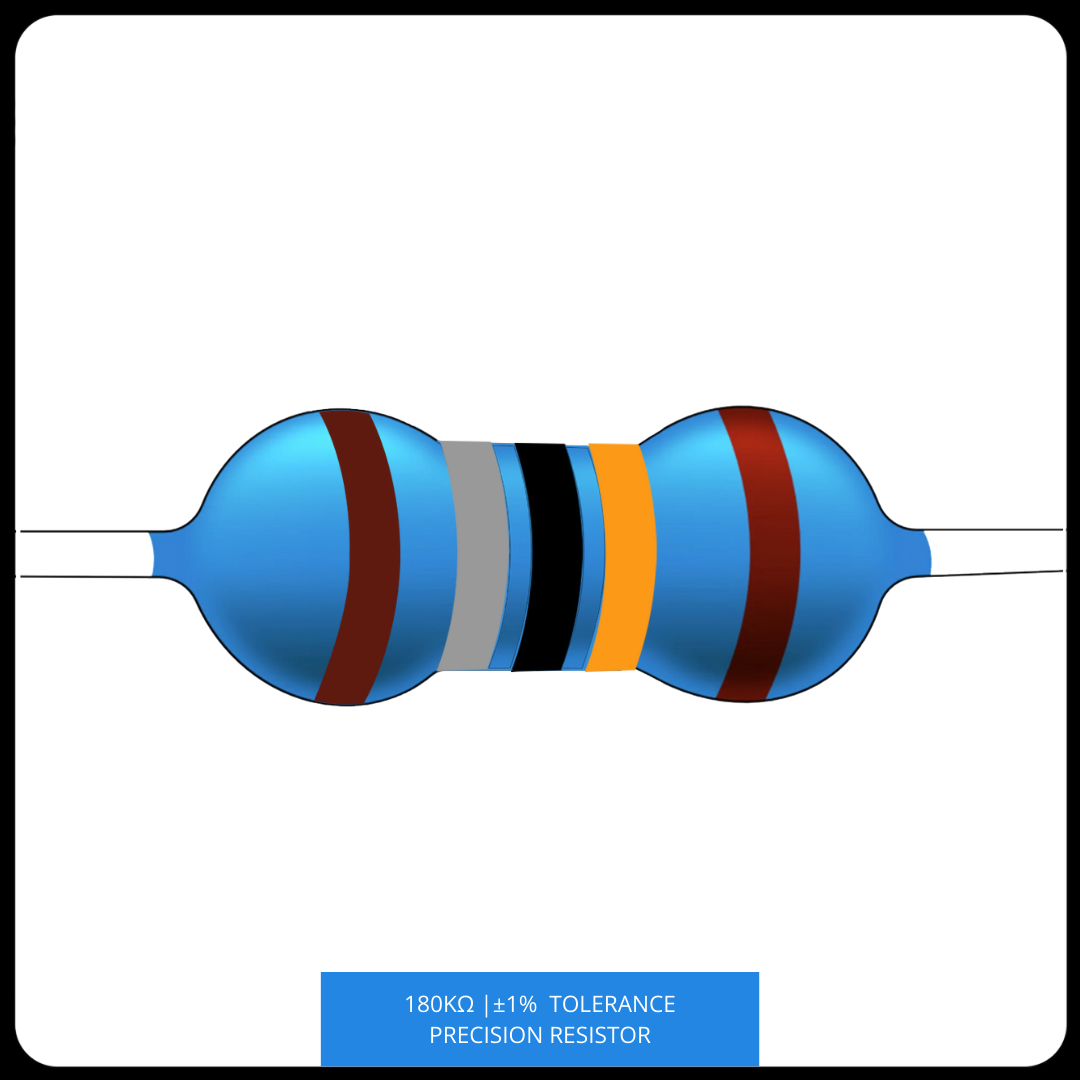 Metal Film Precision Resistor 1% Tolerance, 1/4 Watt, 120K to 820K Ohms