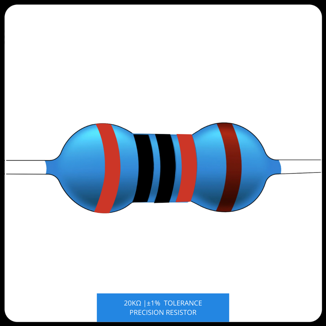 Metal Film Precision Resistor 1% Tolerance, 1/4 Watt, 12K to 100K Ohms