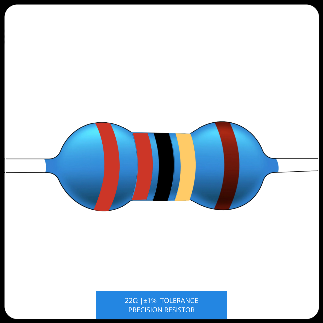 Metal Film Precision Resistor 1% Tolerance, 1/4 Watt, 10 to 820 Ohms