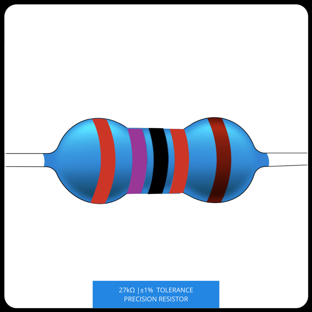 Metal Film Precision Resistor 1% Tolerance, 1/4 Watt, 12K to 100K Ohms