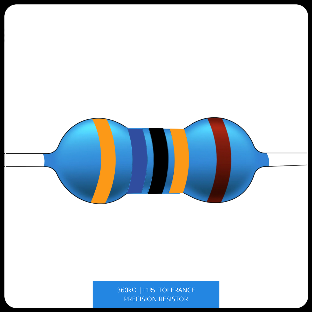 Metal Film Precision Resistor 1% Tolerance, 1/4 Watt, 120K to 820K Ohms