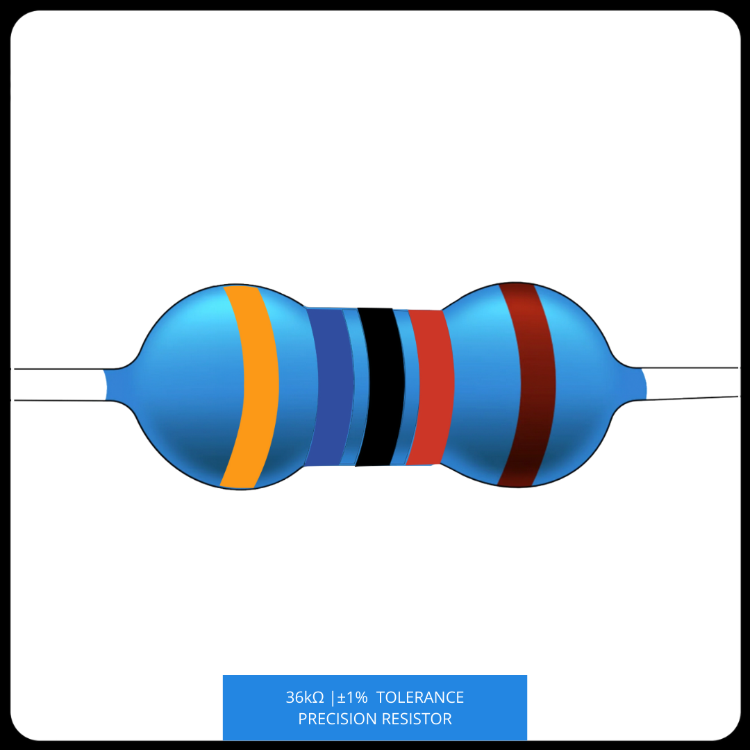 Metal Film Precision Resistor 1% Tolerance, 1/4 Watt, 12K to 100K Ohms