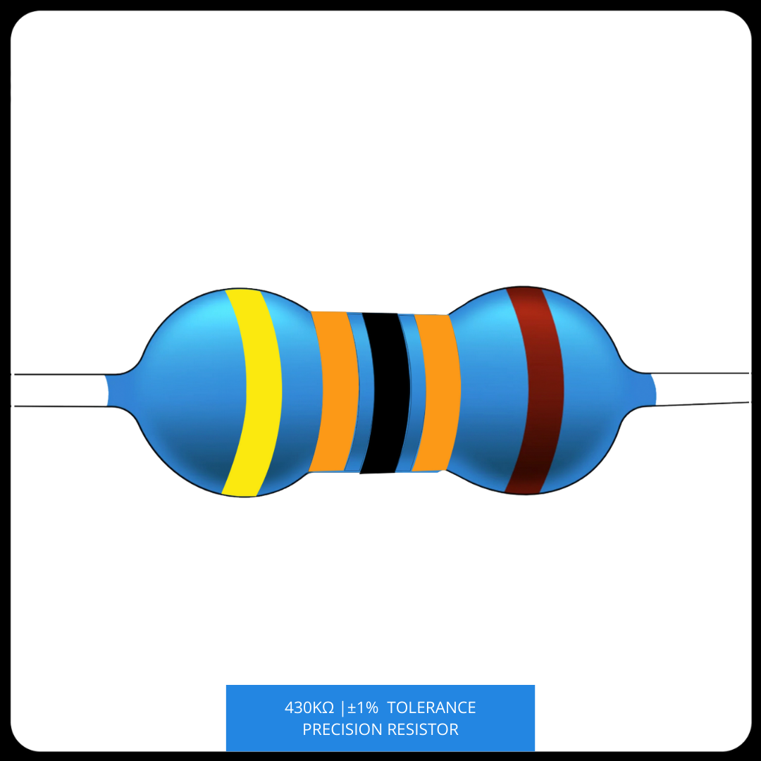 Metal Film Precision Resistor 1% Tolerance, 1/4 Watt, 120K to 820K Ohms