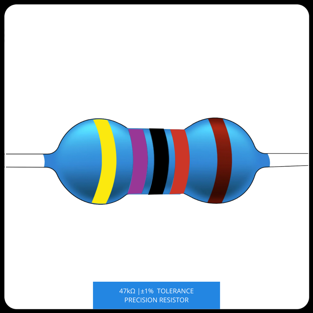 Metal Film Precision Resistor 1% Tolerance, 1/4 Watt, 12K to 100K Ohms