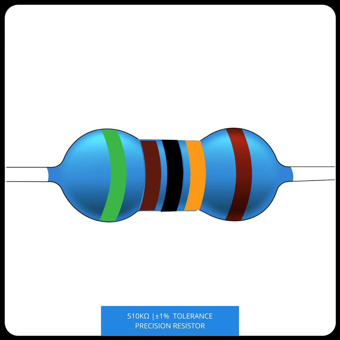 Metal Film Precision Resistor 1% Tolerance, 1/4 Watt, 120K to 820K Ohms