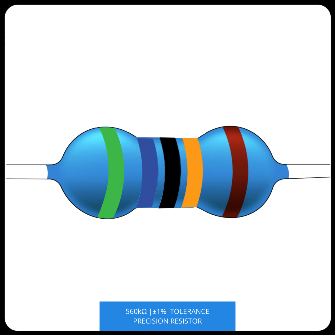 Metal Film Precision Resistor 1% Tolerance, 1/4 Watt, 120K to 820K Ohms