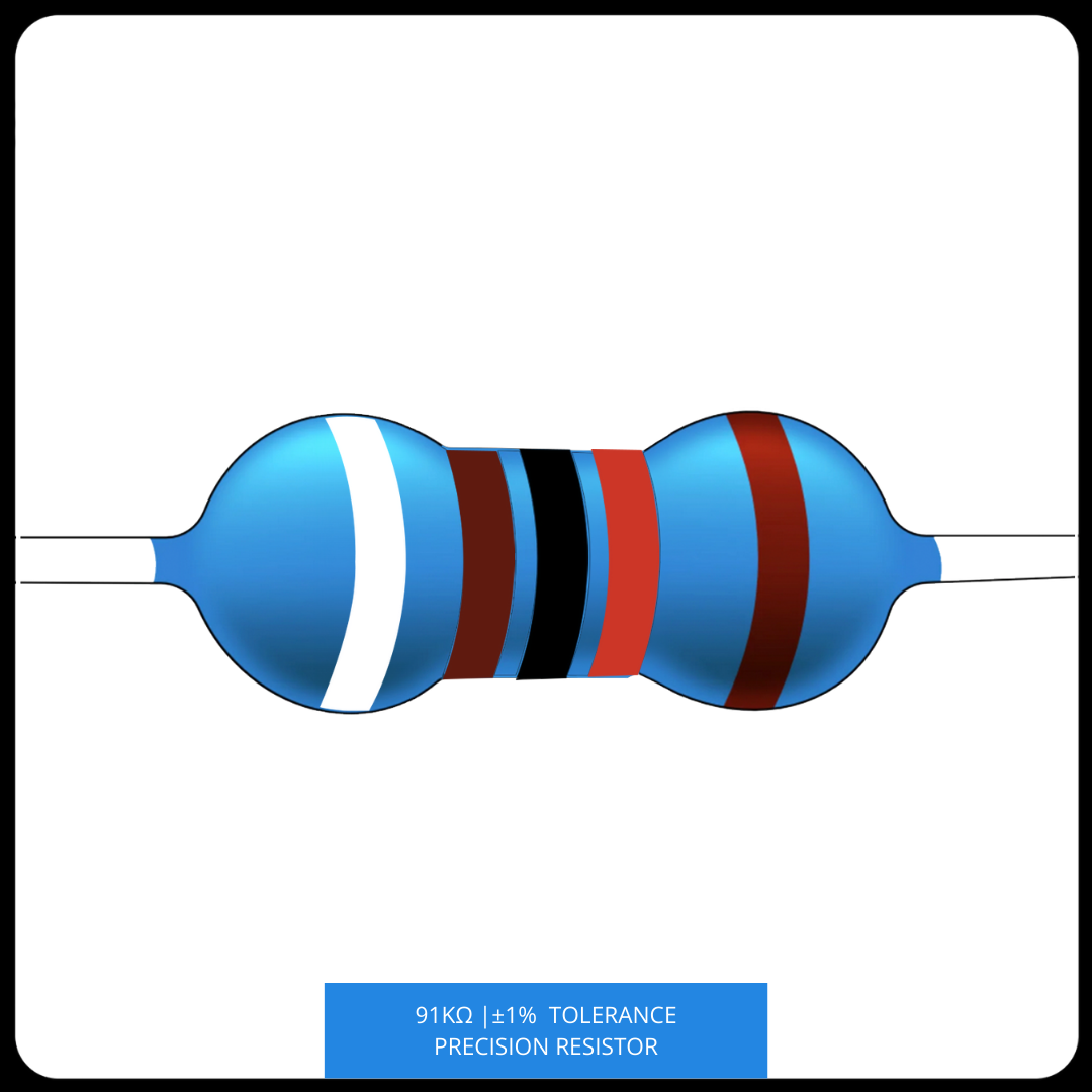 Metal Film Precision Resistor 1% Tolerance, 1/4 Watt, 12K to 100K Ohms