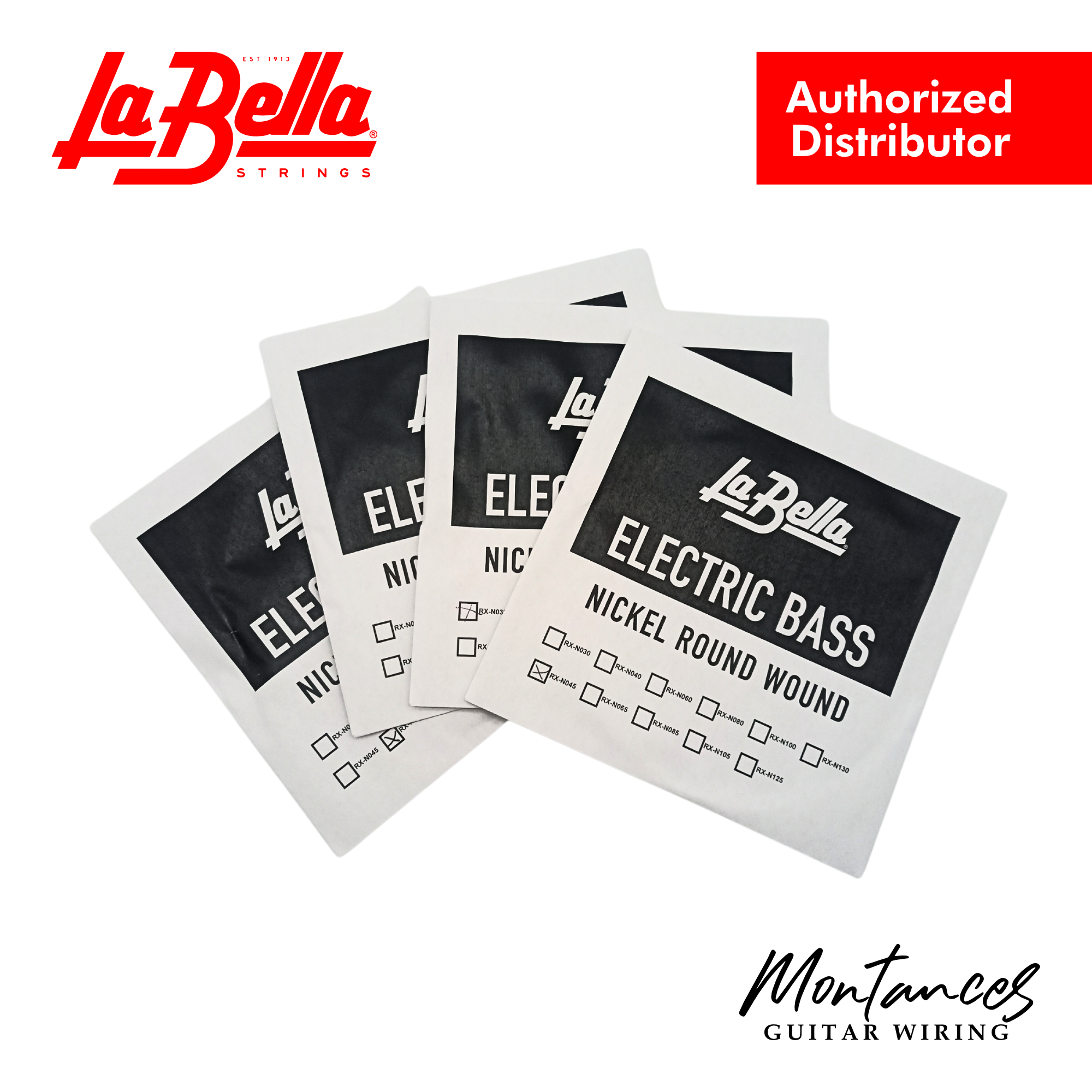 La Bella RX Nickel Single | Roundwound Replacement Bass String | .030 - .130 Gauges