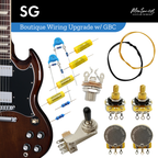SG style Guitar Wiring Kit Boutique Set