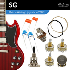 SG Style Guitar Wiring Kit (Metric Size)