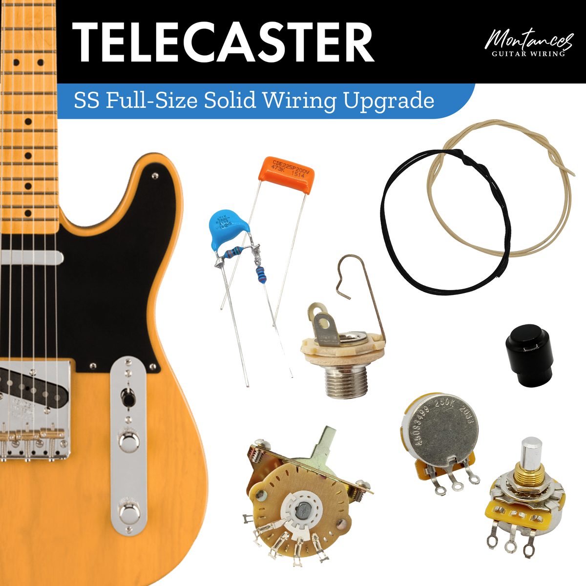 Tele Guitar Wiring Kit SS