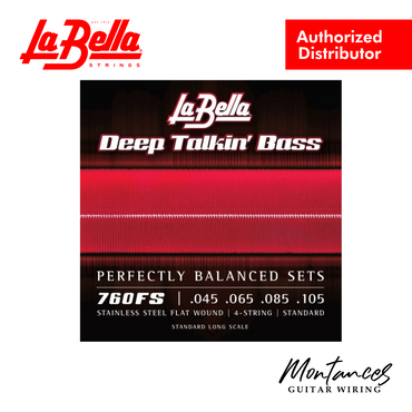 La Bella 760FS Deep Talkin' Bass Flats - Standard 45-105 - Bass Guitar Strings