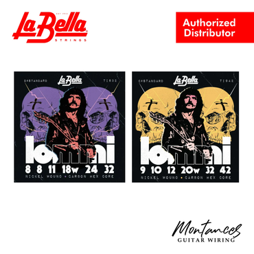 La Bella Tony Iommi Signature Electric Guitar Strings | D# Tuning 8-32 | C# Tuning 9-42 | Made in USA