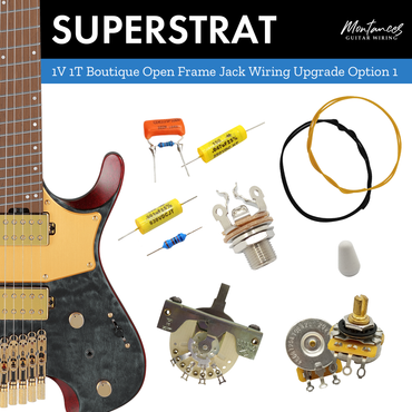 1 Volume 1 Tone Guitar Wiring Kit (Boutique Set)