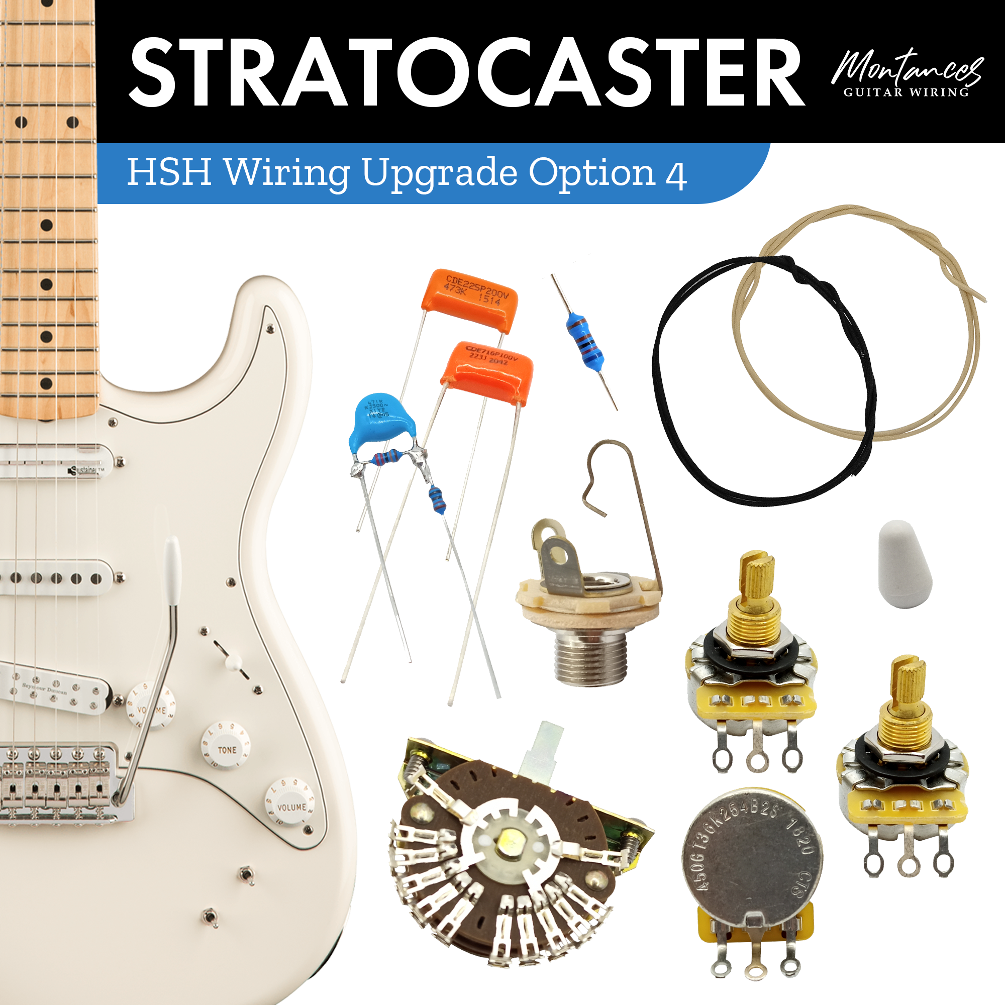Strat Guitar Wiring Kit HSH US Parts