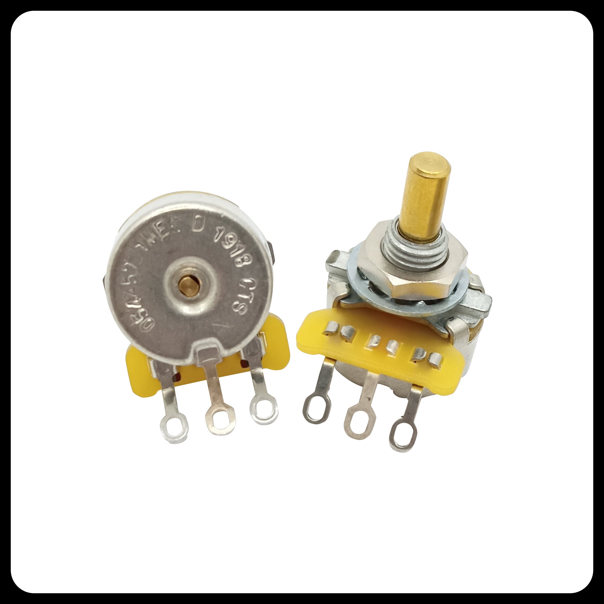 CTS® Premium US ¼” Short Length Mini-Size Potentiometer (Offset guitars)