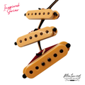Montances Inspired Series JM Strat SSS Pickup Set | Alnico V | Calibrated Set | Glassy Scooped Soul
