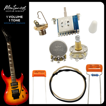 1 Volume 1 Tone Guitar Wiring Kit (Metric Size)