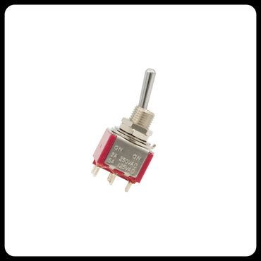 Carling Mini Toggle Switch DPDT, 2 Position ON-ON