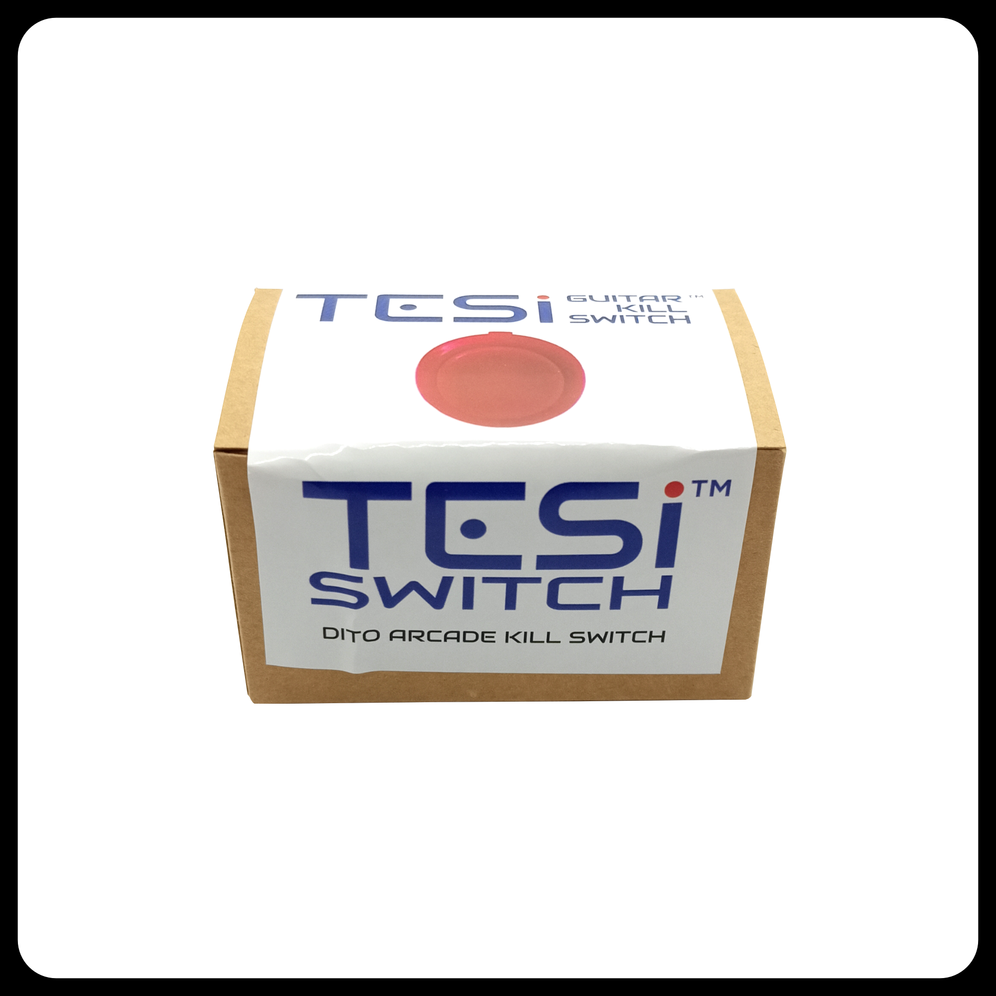 TESI Switch DITO Arcade Button Guitar Kill Switch Solid Red