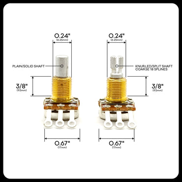 Dual Concentric Control Pots - StewMac