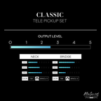 Montances Classic Telecaster Pickup | Alnico V | Full Set | Typical Twang