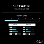 Montances Vintage ’52 Telecaster Pickup | Alnico II | Full Set | Sweet Articulate Twang