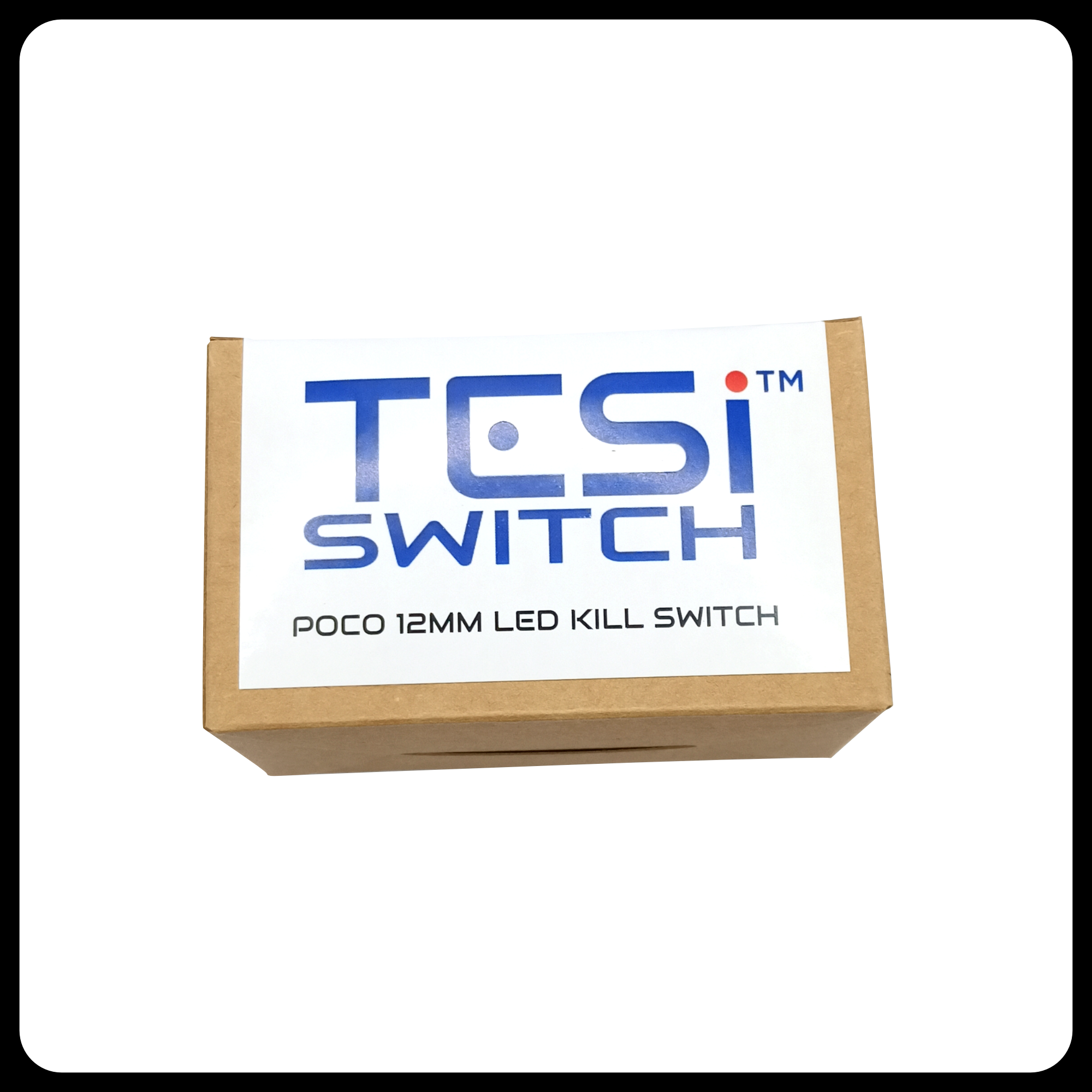 TESI Switch POCO 12MM LED Ring Guitar Kill Switch - Black/Red