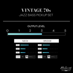Montances Vintage '70s Jazz Bass Pickup | Alnico V | 4 & 5-String | Authentic Era Growl