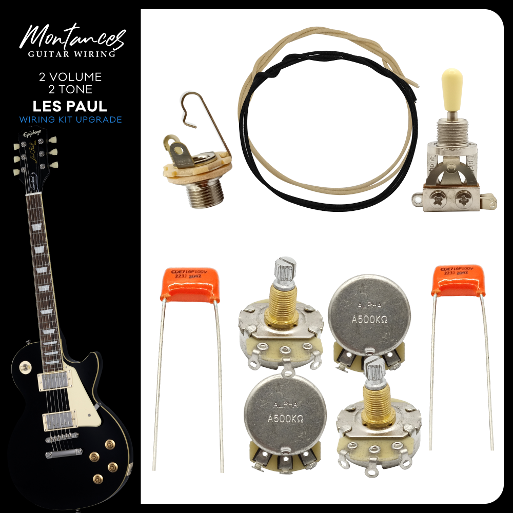 Les Paul Guitar Wiring Kit (Metric Size)