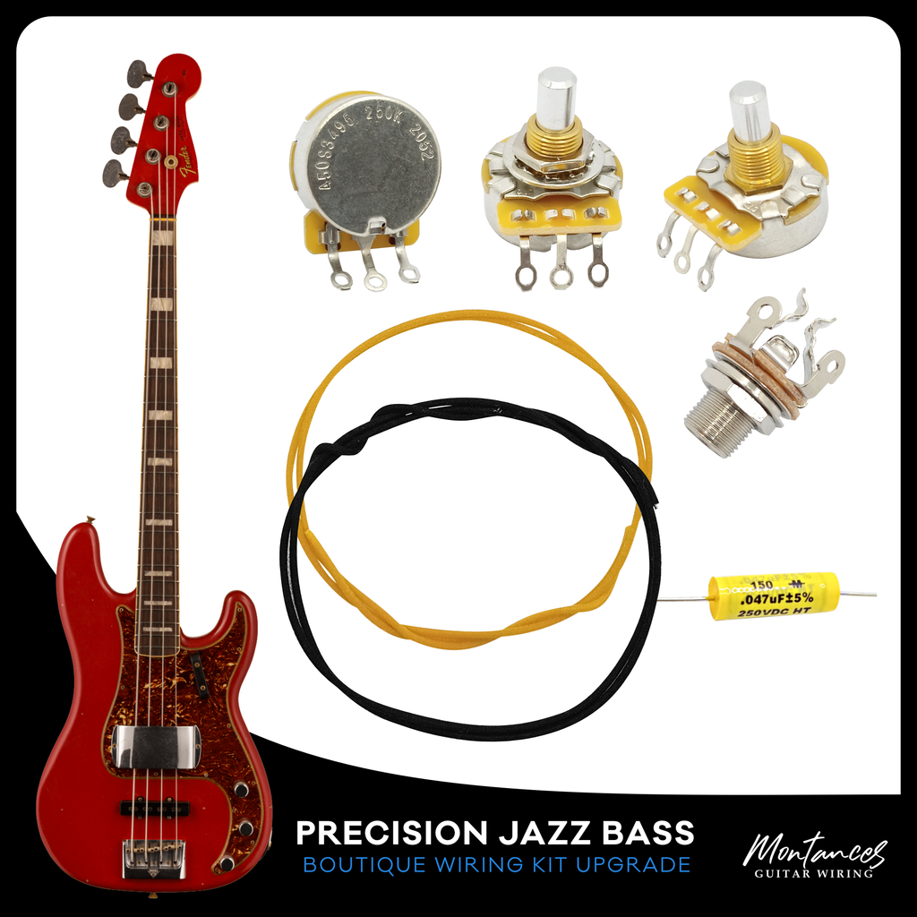 Precision Jazz PJ Bass Wiring Kit Boutique Set – Montances Guitar Wiring