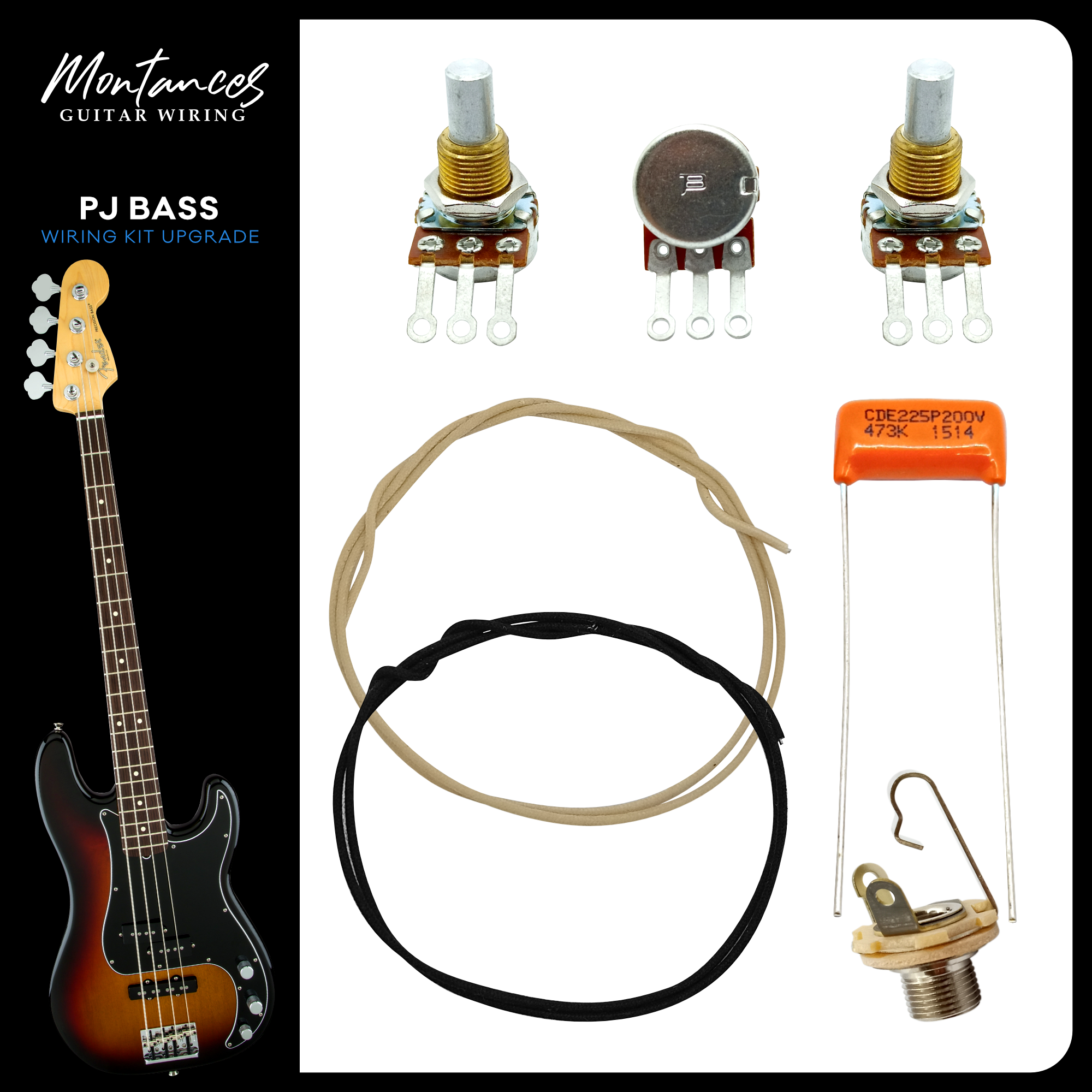 Precision Jazz PJ Bass Wiring Kit