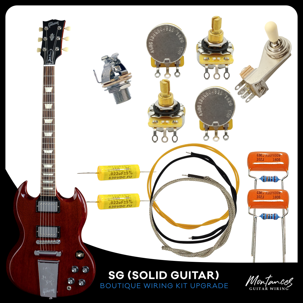 SG style Guitar Wiring Kit Boutique Set | Montances Guitar Wiring