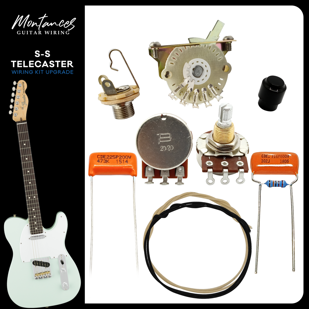 Telecaster 4-way Wiring Kit US Parts | Montances Guitar Wiring